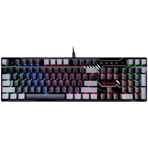Клавиатура A4Tech Bloody B808N механическая черныйсерый USB for gamer LED 529000₽
