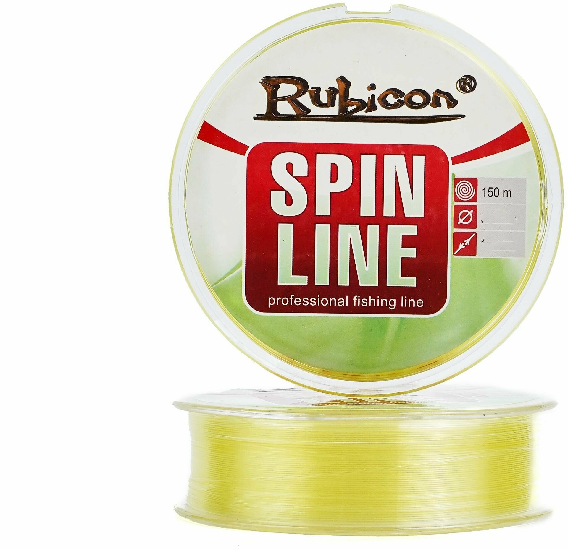 Монофильная леска для рыбалки RUBICON Spin Line 150 м 020 мм (yellow)