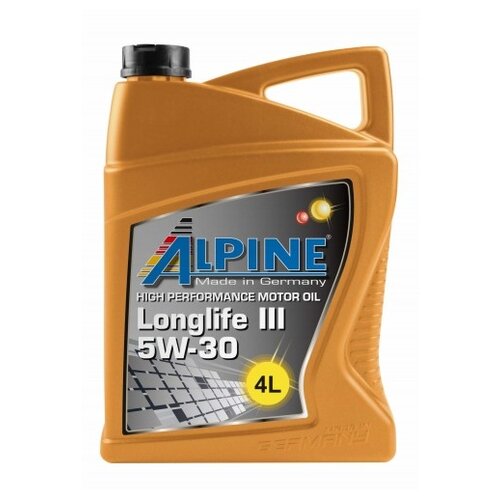 Синтетическое моторное масло ALPINE Longlife III 5W-30, 1 л, 1 шт.
