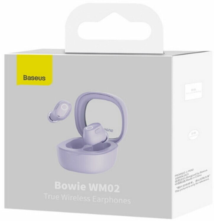 Беспроводные наушники Baseus Bowie WM02 True Wireless Earphones Purple (NGTW180005)