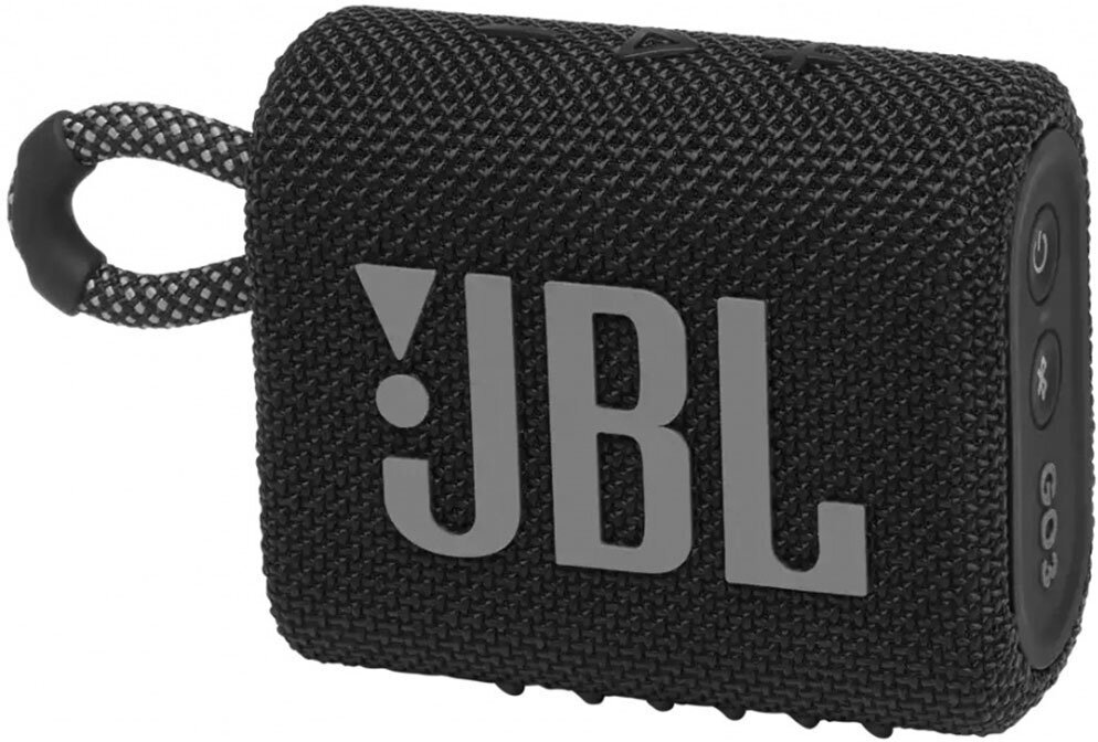 Портативная акустика JBL GO3 Black (JBLGO3BLK)