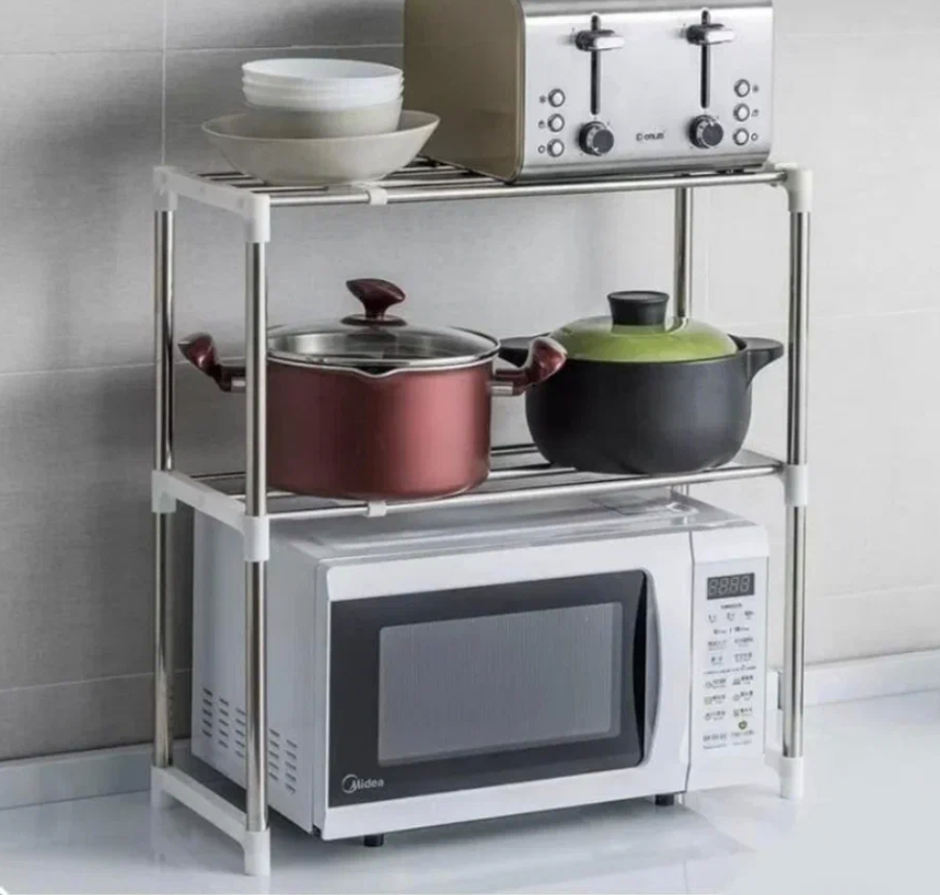 Полка кухонная для микроволновой печи LettBrin, 57 см х 30 см х 48 см Rack — фото 1