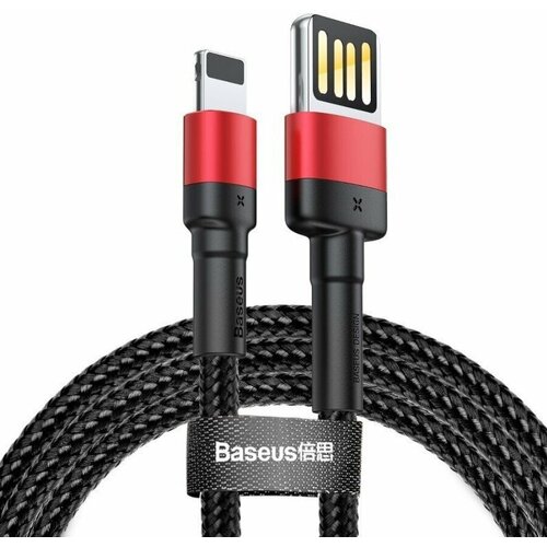 Кабель Baseus Cafule Cable (Special Edition) USB - Lightning 2.4 A 1m Black+Red (CALKLF-G91)