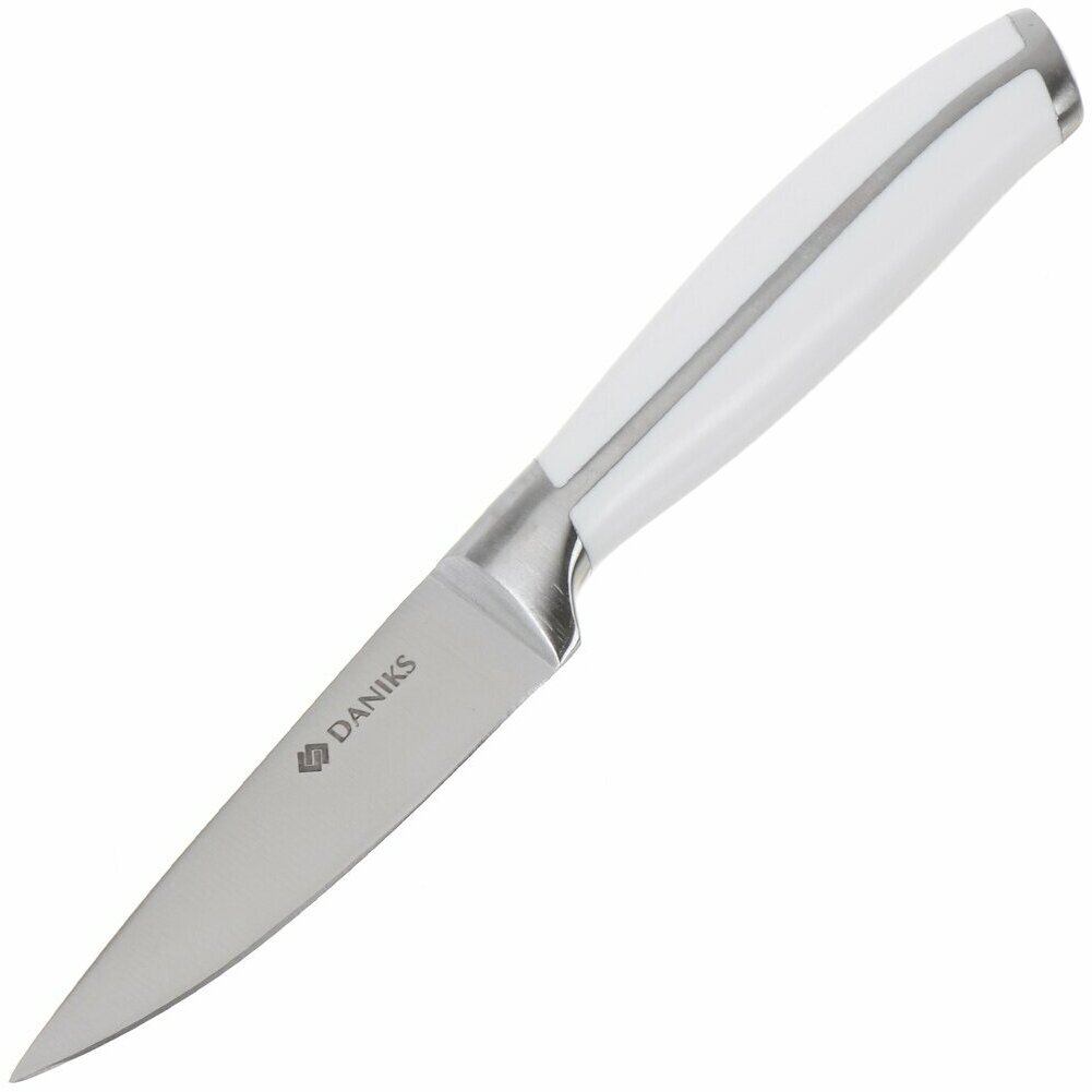 Нож кухонный Daniks, Branco, для овощей, нержавеющая сталь, 9 см, рукоятка пластик, JA20206272-5