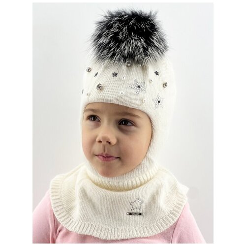 фото Шапка mialt, размер 48-50, белый