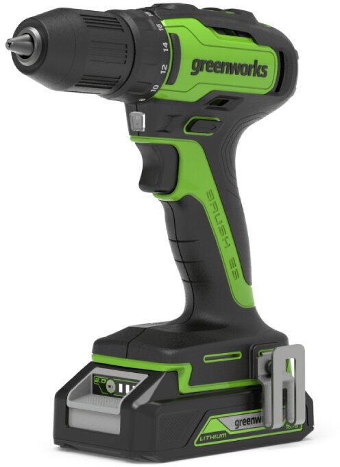 Шуруповерт аккумуляторный GREENWORKS GD24DD35K2