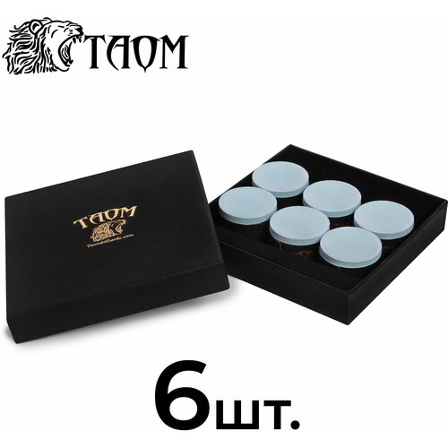 Мел для бильярда Taom 2.0 Blue в коробке, 6 шт.