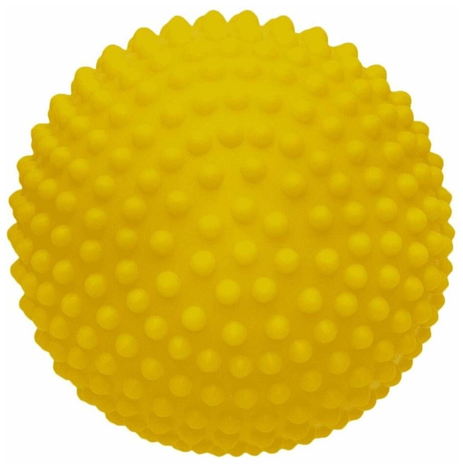 Tappi игрушка для собак "Вега", игольчатый мяч, жёлтый, диаметр 10,3 см - фотография № 1