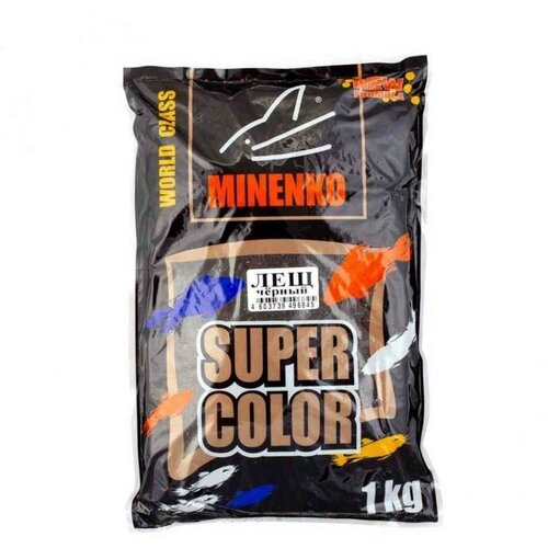 MINENKO Прикормка MINENKO Super Color, Лещ Чёрный, 1 кг