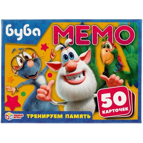 Карточная игра Мемо Буба. 50 карточек с буклетом (4610136737143) игра мемо умные игры джунгли 50 карточек 65 95 мм 4680107902092