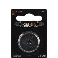 Батарейка FaisON Lithium, CR2450N-1BL, 3.0B, FS-B-1230 (1 шт.)