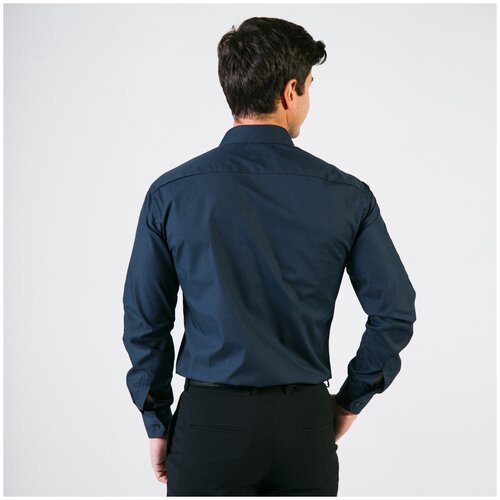 фото Рубашка мужская women men темно синяя рост 182-186 размер 40