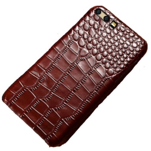 фото Чехол-накладка-бампер mypads premium для huawei honor 8 (frd-al00) 5.2 из натуральной кожи с тиснением крокодила экзотическая неповторимая фактура ручная работа коричневый