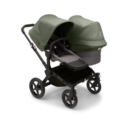 Детская коляска 2 в 1 Bugaboo Donkey5 Duo Black/Grey Melange/Forest Green