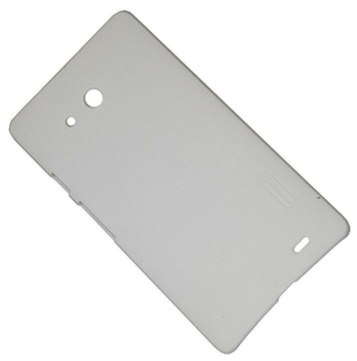 Чехол для Huawei Ascend Mate (MT1-U06) задняя крышка пластик ребристый Nillkin <белый>