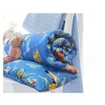 Комплект Just Sleep одеяло-покрывало 110х140 и подушка 40х60 (Цветы розовый) - изображение
