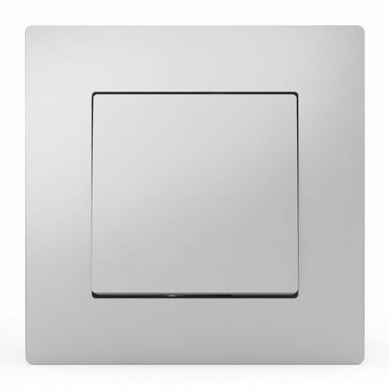 Выключатель 1-кл. СП Pixel 10А IP20 в сборе алюм. TOKOV ELECTRIC TKE-PX-V1F-C03 - фото №2