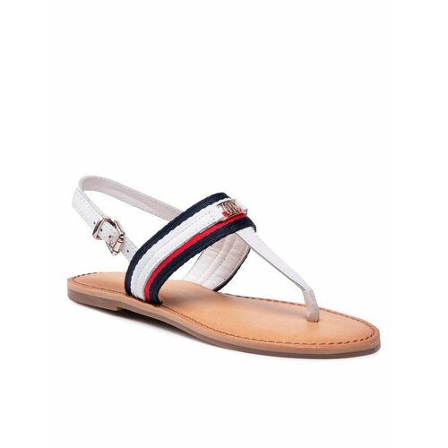 босоножки ecco w flat sandal ii Босоножки TOMMY HILFIGER, размер EU 37, белый