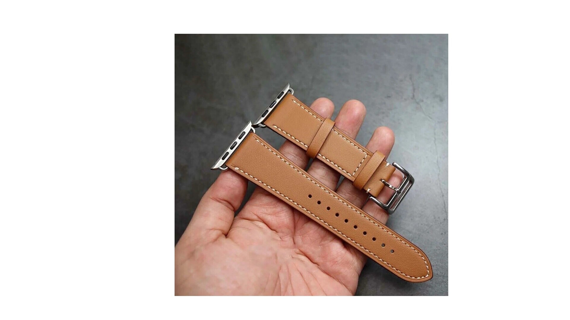 Ремешок из натуральной кожи для Apple Watch 38/40/41 (1-10/SE), WiWU Attelage Geniune Leather, Коричневый — фото 1