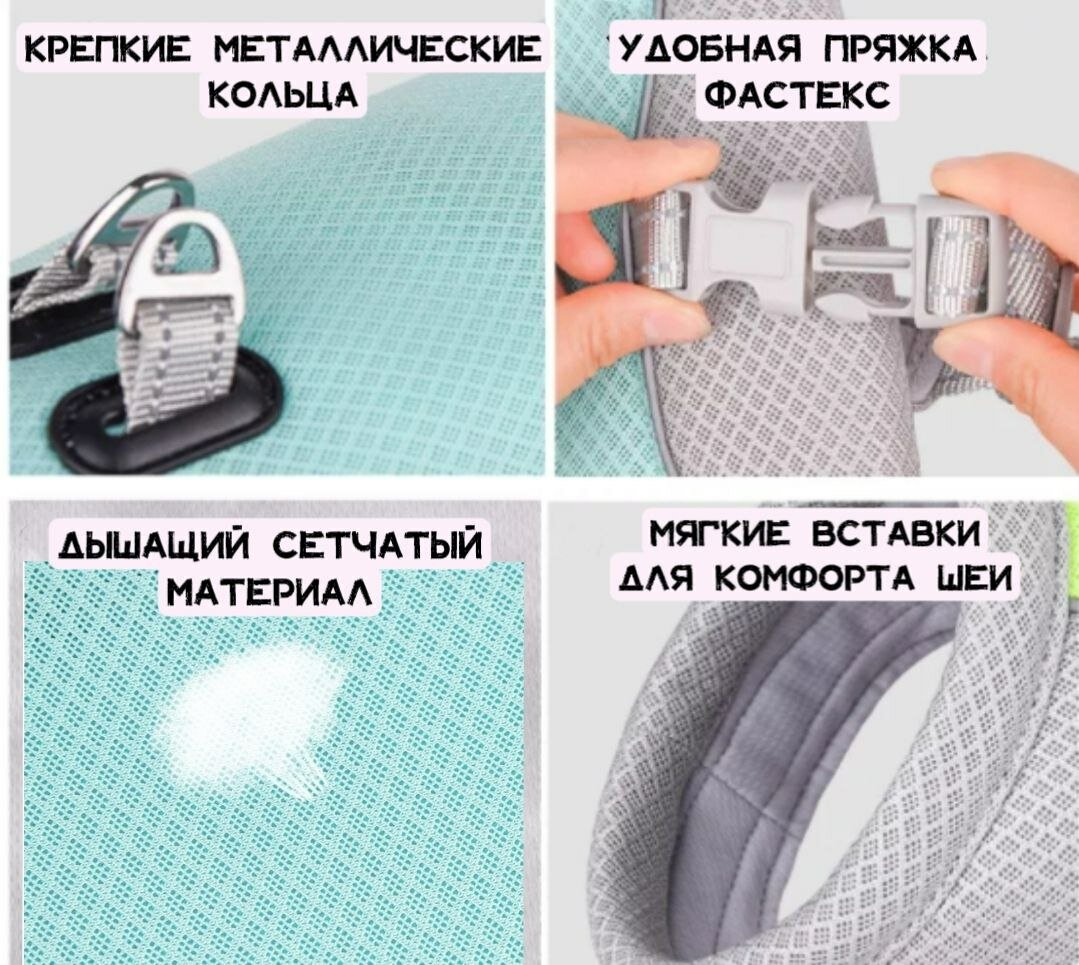 Охлаждающий жилет для собак, зеленый, ХL - фотография № 3