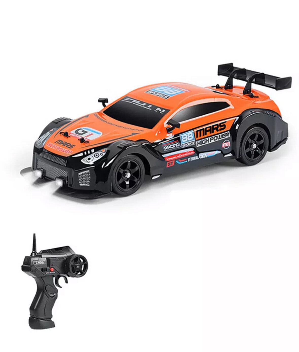 Радиоуправляемая машина для дрифта Nisssan GTR (4WD, свет, пар) 1:16.