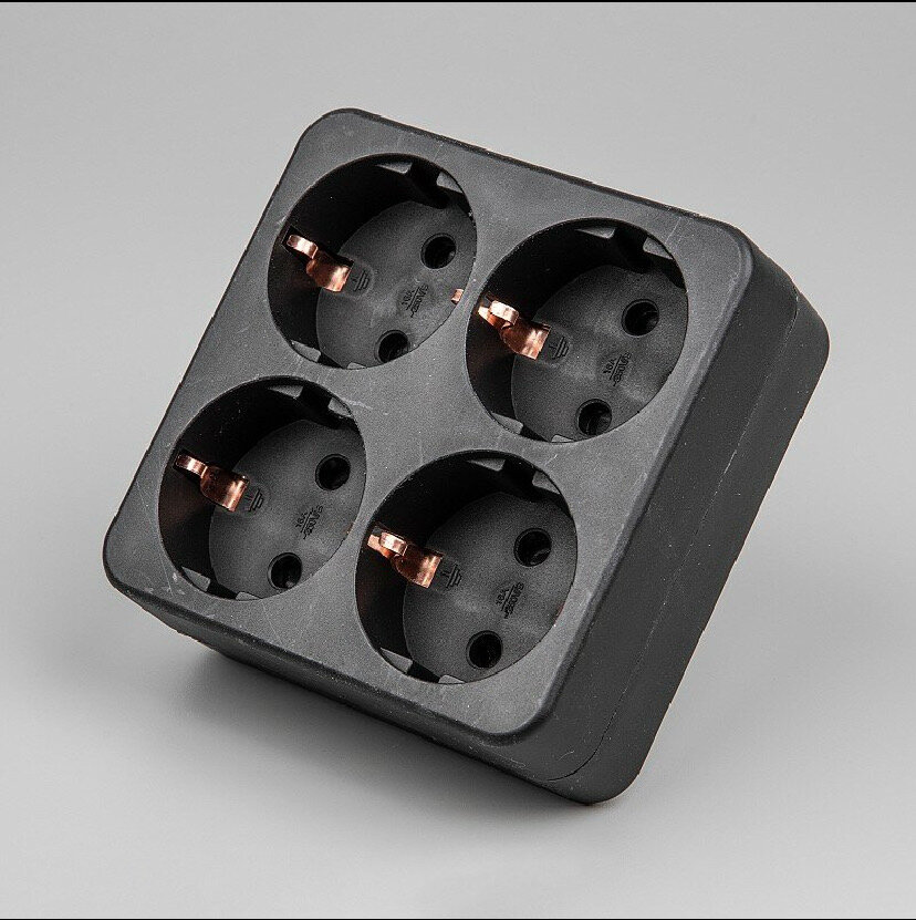 Сетевые разветвители Uniel S-GES4-16S BLACK, цена за 1 шт