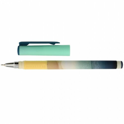 Ручка шариковая Lorex Aquarelle Reflexion Double Soft (0.35мм, синий цвет чернил, масляная основа, круглый прорезин. корпус) 1шт.