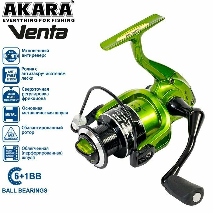 Катушка Akara Venta 1000 6+1bb