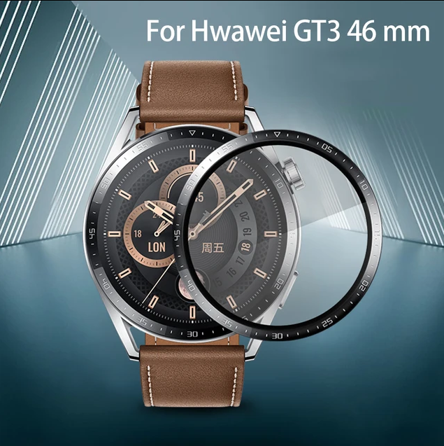 Защитная пленка MyPads из мягкого стекловолокна для Huawei Watch GT 3 (46 мм)