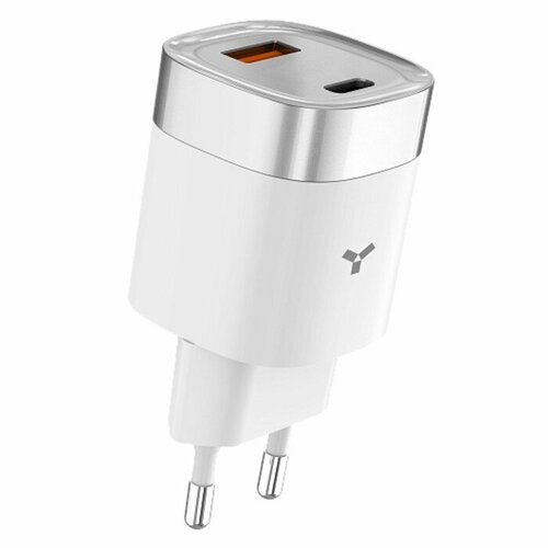Сетевое зарядное устройство Accesstyle Amethyst 33WCA, USB, Type-C,33Вт, быстрая зарядка, белое белый