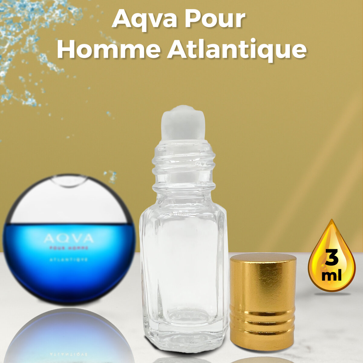 "Aqua Pour Homme Atlantique" - Духи мужские 3 мл + подарок 1 мл другого аромата