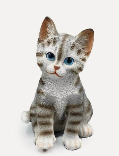 Изображение товара Фигура садовая Полосатый Котенок, 14*12*20см KSMR-626533/F588