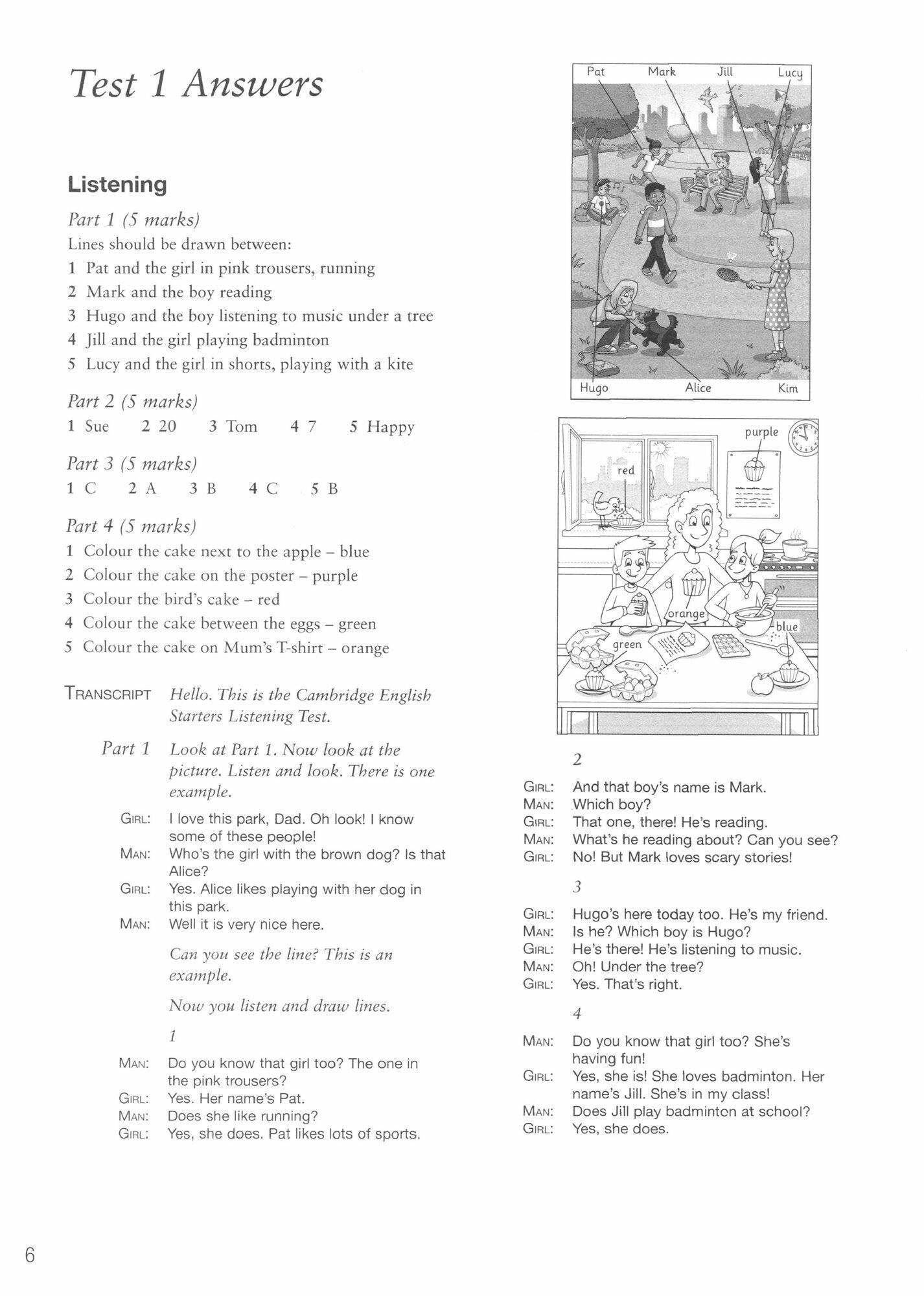 Cambridge English Young Learners. Starters 2 for Revised Exam from 2018. Answer Booklet - фото №4