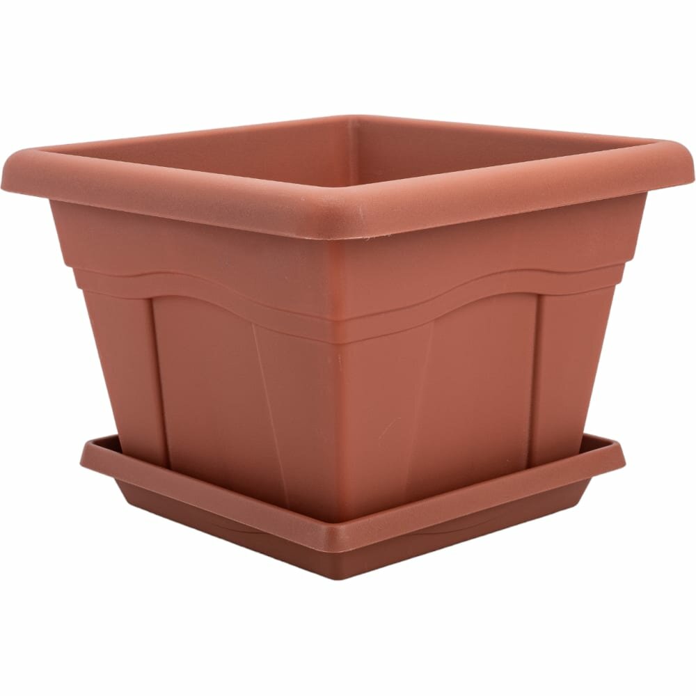 Горшок с поддоном Martika Квадро