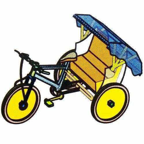 Металлический конструктор Мини Rickshaw Красный 494₽