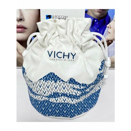 Косметичка Vichy, белый, голубой