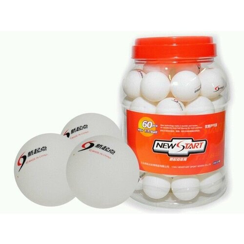 Шарики для настольного тенниса пластик В банке 60 шт ABS60 1590₽
