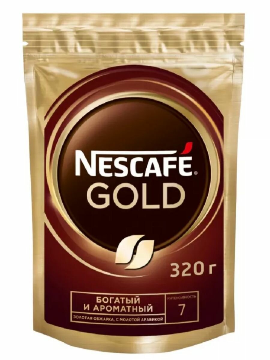 Кофе растворимый Nescafe Gold, 320г