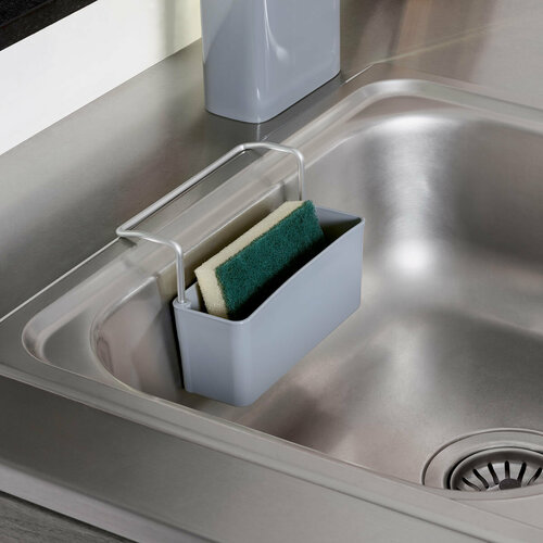 Держатель серый для губки на раковину