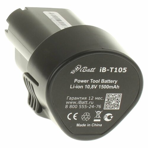 Аккумуляторная батарея iBatt iB-A1-T105 1500mAh для шуруповертов 2583₽