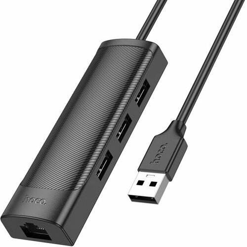 Разветвитель USB Hoco HB42 черный