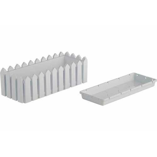 Garden Story Кашпо Лардо прямоугольное белое КЛП-МТ001 2270₽