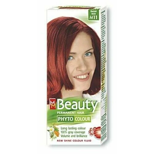 MM Beauty Краска для волос, тон M11 Гранатово-красный, 125 мл