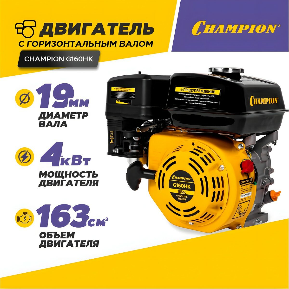 Двигатель Champion - фото №3