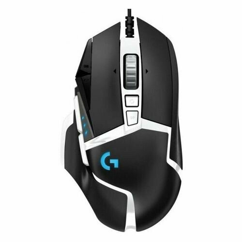 Мышь Logitech G502 SE HERO, игровая, лазерная, проводная, USB, черный и белый [910-005732] игровая мышь logitech g502 se hero usb black 910 005729