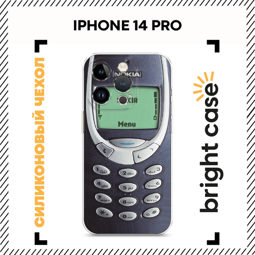 фото Чехол на apple iphone 14 pro / айфон 14 про с принтом в виде нокиа bright case