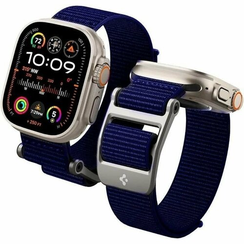 Ремешок нейлоновый на липучке Spigen Для Apple Watch Ultra 49454442 mm Индиго 2000₽