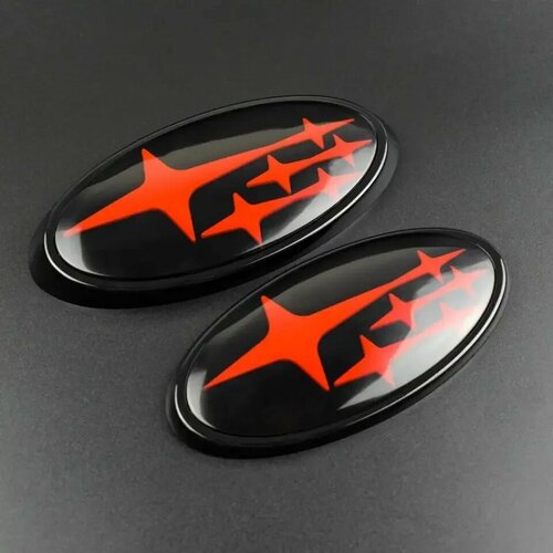 Акриловая эмблема на передний капот автомобиля задняя эмблема Стайлинг для Subaru Impreza BRZ WRX STI Legacy Outback XV значок багажника наклейка с логотипом аксессуары Красный 2310₽