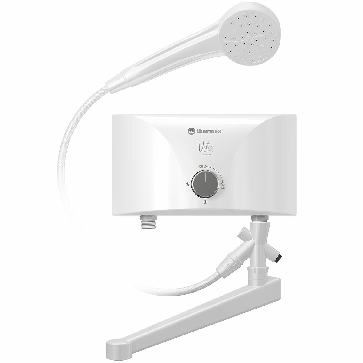 Водонагреватель Thermex Vetro 5500 combi белый