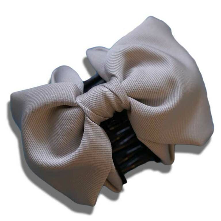 Benten Hair Clip Крабик тканевый (серый)